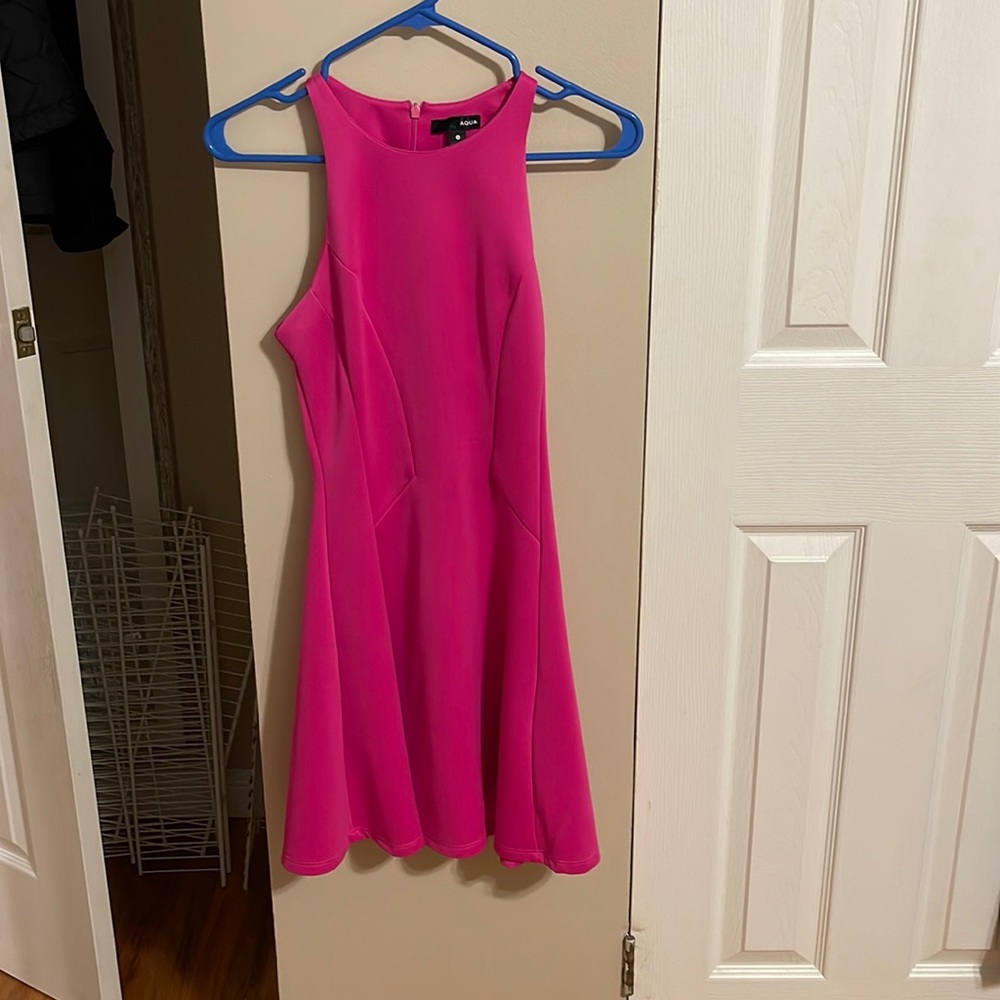 Hot pink party dress